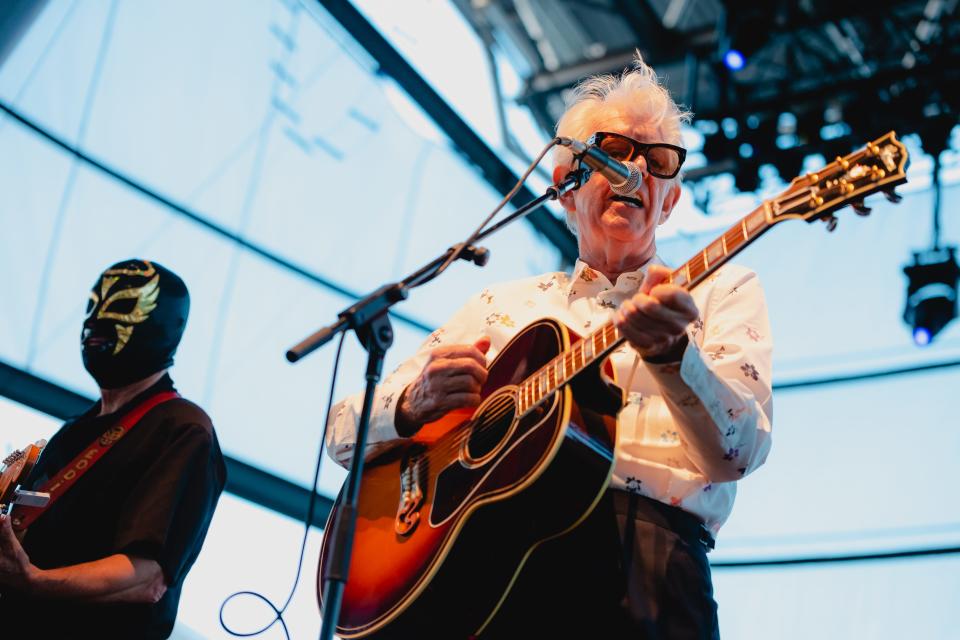 Nick Lowe and Los Straitjackets perform at Summerfest's BMO Pavilion on Saturday, June 24, 2023.