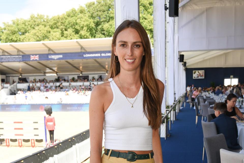 Longines Hospitality Lounge at Global Champions Tour: LONDON, ENGLAND - AUGUST 19: Alice Manners attends the Longines Global Champions Tour hospitality lounge, at Royal Hospital Chelsea on August 19, 2022 in London, England. (Dave Benett)