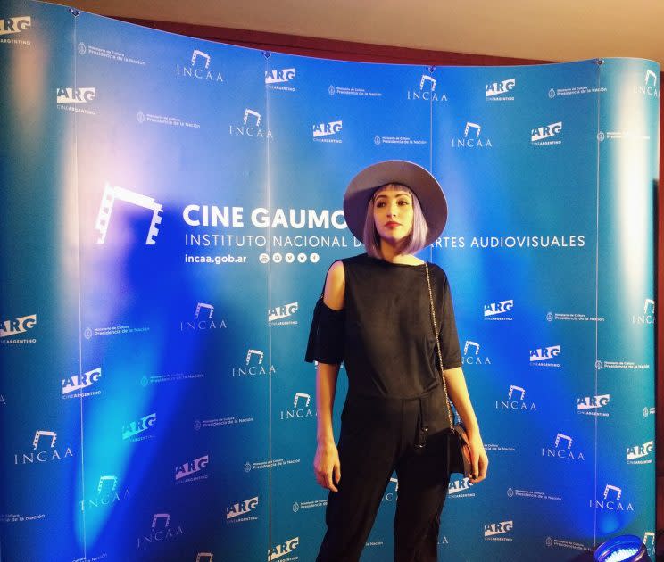 Sofía Gala en la premiere de ‘Hipersomnia’. – Foto: Twitter/GalaCastiglione