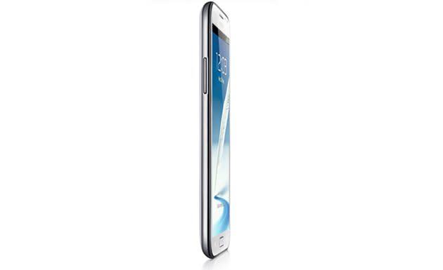 <b>Samsung Galaxy Note II </b> <p>Dimensions: 151.1 x 80.5 x 9.4 mm and weighs 183 grams. Camera: 8 MP, 3264x2448 pixels, autofocus, camera supports simultaneous HD video and image recording, geo-tagging, touch focus, face and smile detection, image stabilization. It comes with a built-in LED flash. Front facing camera is 1.9 MP. 3100 mAh battery gives 35 hrs talktime 980 hrs. standby.</p>