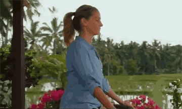 Julia Roberts meditating in "Eat Pray Love."