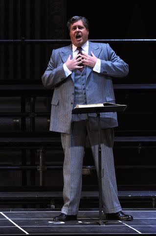 <p>Martin Schalk/Getty</p> Stephen Gould in 'Die Frau ohne Schatten' in Salzburg, Austria in July 2011