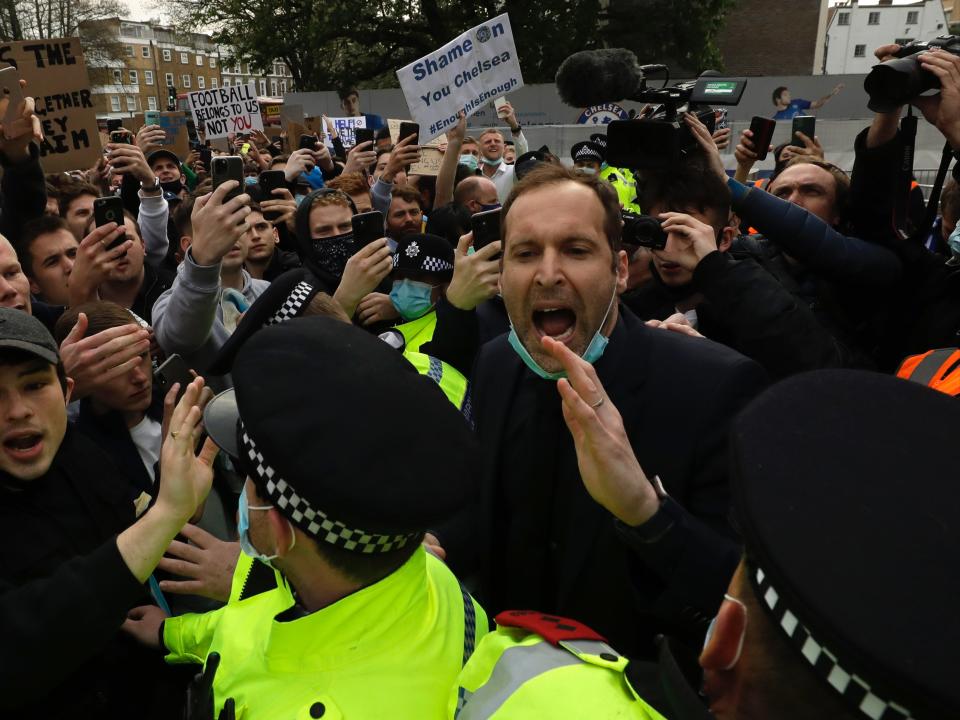 Former Chelsea goalkeeper Petr Cech (AP)