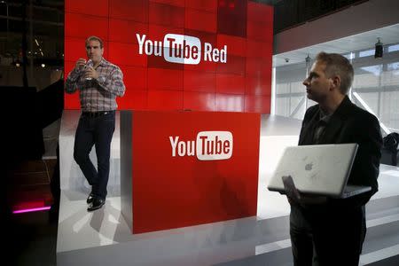 YouTube unveils their new paid subscription service at the YouTube Space LA in Playa Del Rey, Los Angeles, California, United States October 21, 2015. REUTERS/Lucy Nicholson