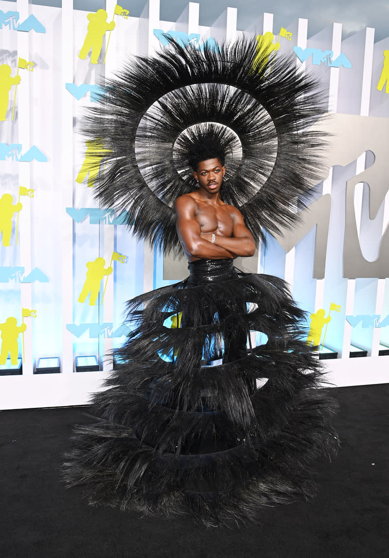 Lil Nas X at the 2022 MTV Video Music Awards held at Prudential Center on August  28, 2022 in Newark, New Jersey.