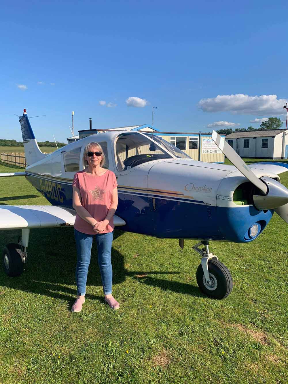 After turning 50 Sharon conquered her fear of heights by learning to fly a plane (Collect/PA Real Life)