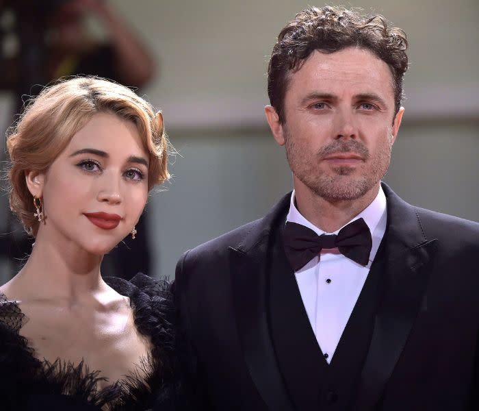 Casey Affleck con su novia en Venecia