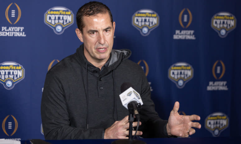 Luke Fickell at the Cotton Bowl.
