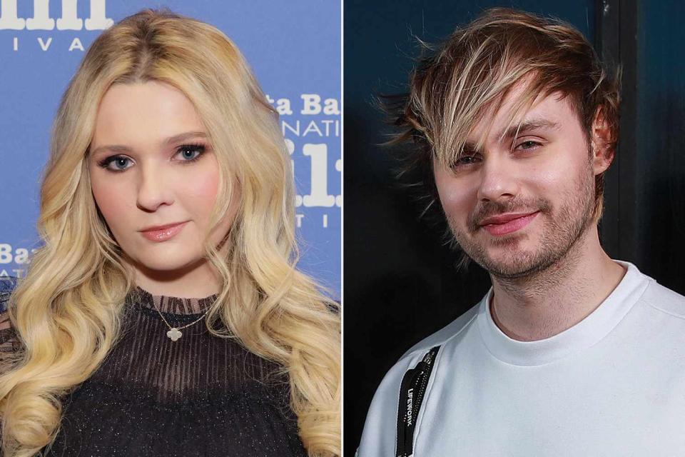 <p>Rebecca Sapp/Getty; Justin Lloyd/Newspix via Getty</p> Abigail Breslin; Michael Clifford 