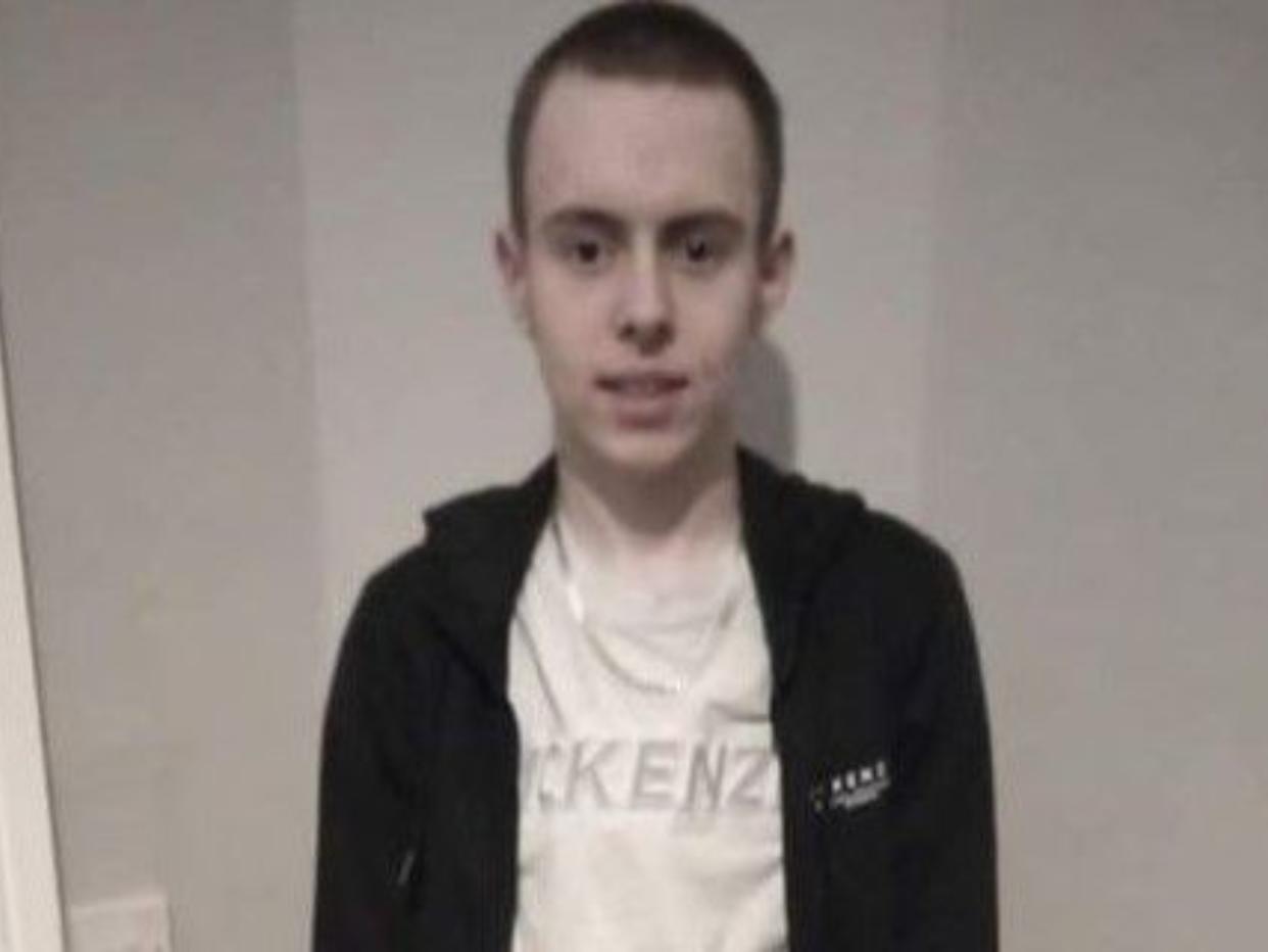 Matthew Sherrington, 14, is feared to have drowned in the North Sea off Hartlepool. (Police)