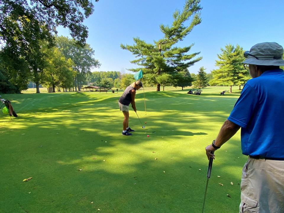 Hidden Valley Golf Course, just west of Downtown Delaware, is a little-known, nine-hole course that is great for beginners and those who want to socialize.