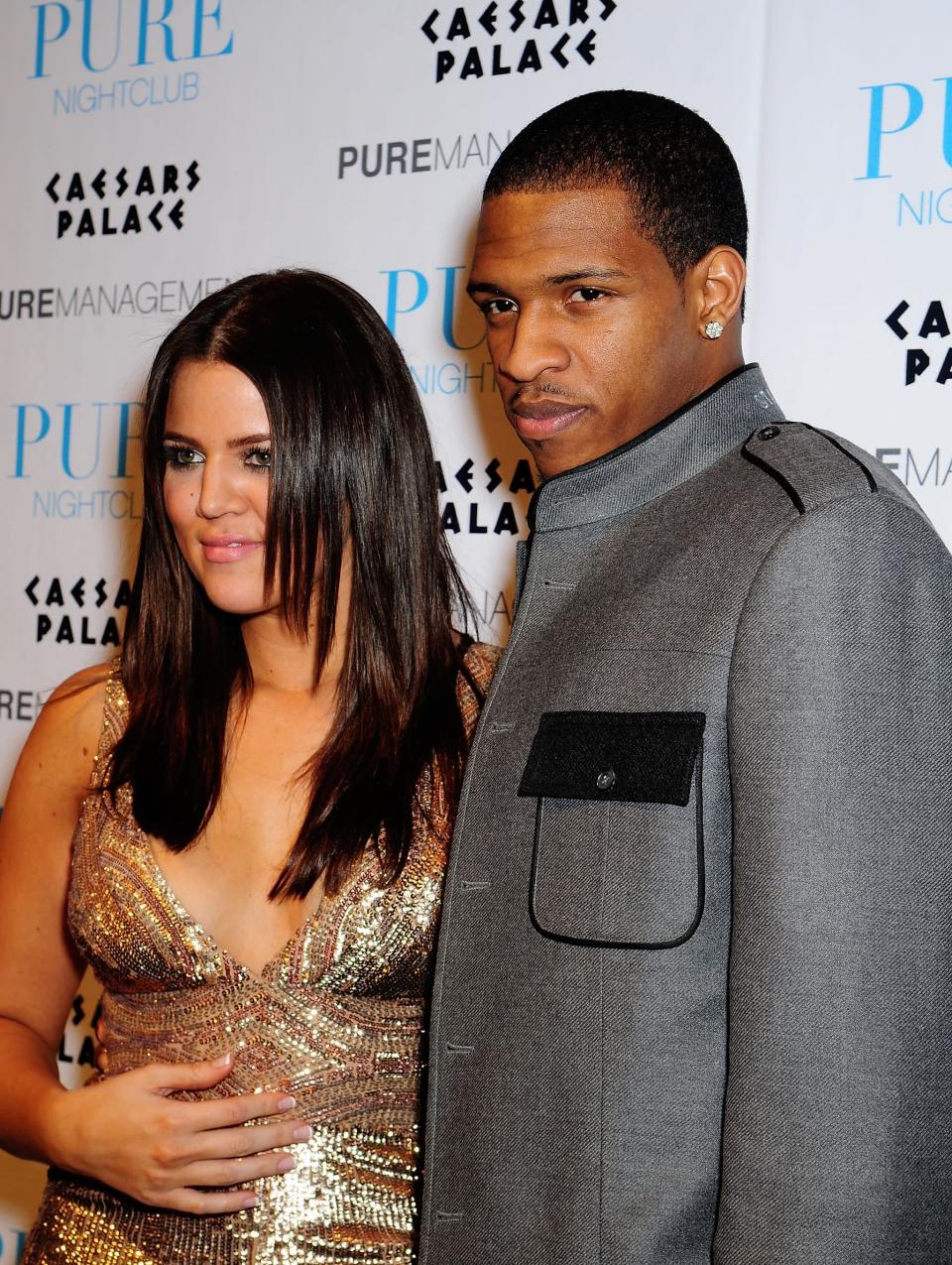 <p>Kardashian's first romance in the spotlight was with then-Minnesota Timberwolves player Rashad McCants. The two briefly started dating sometime in late 2008, with McCants seen as Kardashian's date at a Las Vegas nightclub in December 2008. The two's fling was short lived, however, and Kardashian accused McCants of cheating on her and "hooking up with girls on Facebook" in an episode of "Kourtney and Khloe Take Miami," as reported by <a href="https://www.mirror.co.uk/3am/celebrity-news/khloe-kardashians-heartbreak-love-life-25925739" class="link " rel="nofollow noopener" target="_blank" data-ylk="slk:The Mirror">The Mirror</a>. In January 2009, the pair officially split. McCants has vehemently denied ever cheating on Kardashian, and even went as far to argue that the reality-TV star's allegations were "made up." McCants told <a href="https://pagesix.com/2009/11/05/nba-player-khloe-faked-it/" class="link " rel="nofollow noopener" target="_blank" data-ylk="slk:Page Six">Page Six</a> in November 2009 that the two had "had already called it quits" when she allegedly found evidence of him cheating.</p>