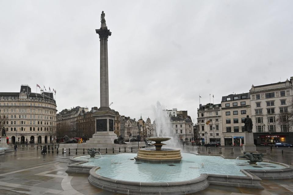 <p>Trafalgar Square could play host to a Euro 2020 fan park</p> (AFP via Getty Images)