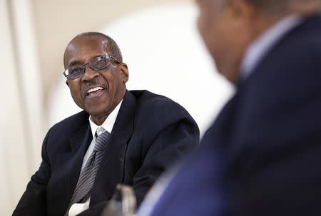 James F. Wells laughs while discussing the civil rights movement with fellow members of the Friendship Nine in Rock Hill, South Carolina, December 17, 2014. Jason Miczek