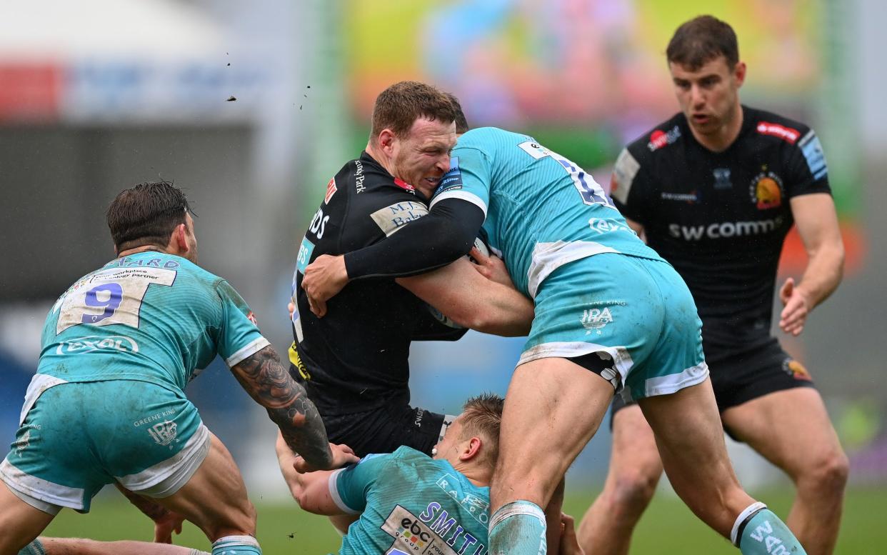 Sam Simmonds once against proved his class with another fine display for Exeter against Worcester - GETTY IMAGES