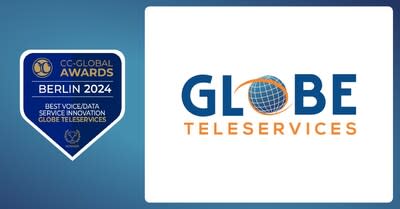 Globe Teleservices wins the award for Best Voice/Data Service Innovation at the CC – Global Awards 2024 in Berlin