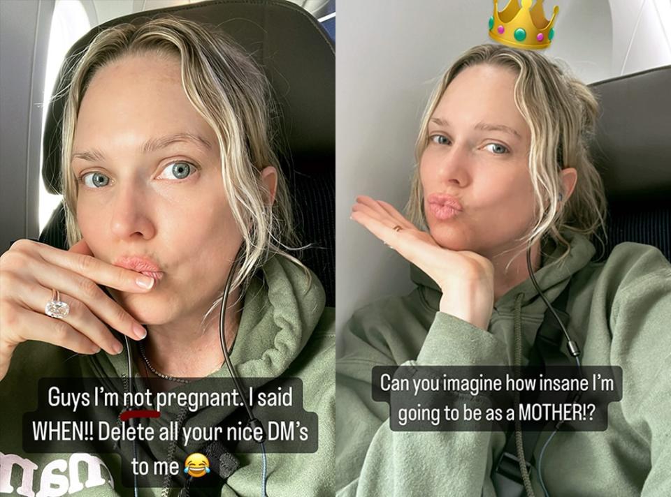 Erin Foster, Addressing Pregnancy Rumors, Instagram