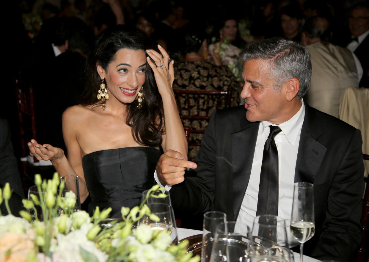 The couple at the Celebrity Fight Night gala benefitting The Andrea Bocelli Foundation and The Muhammad Ali Parkinson Center on Sept. 7, 2014 in Florence, Italy. ( Rachel Murray/Getty Images for Celebrity Fight Night)