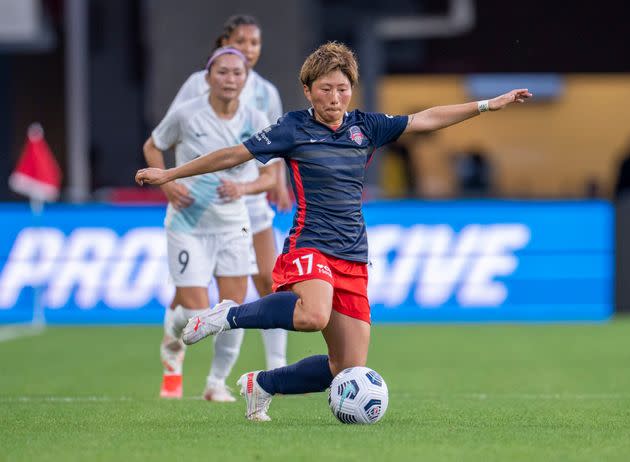 Kumi Yokoyama in an April game this season against NJ/NY Gotham City FC. (Photo: Brad Smith/ISI Photos via Getty Images)