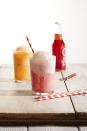 <p>It doesn't get any easier than an old fashioned float: All you need is ice cream and a delicious fruit soda and then it's <em>cheers</em> to summer!</p><p><em><a href="https://www.goodhousekeeping.com/food-recipes/a39332/fizzy-fruity-floats-recipe/" rel="nofollow noopener" target="_blank" data-ylk="slk:Get the recipe for Fizzy Fruity Floats »;elm:context_link;itc:0;sec:content-canvas" class="link ">Get the recipe for Fizzy Fruity Floats »</a></em></p>