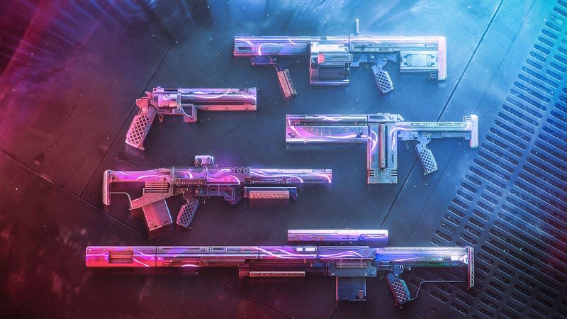 Art shows new guns coming in Lightfall. 