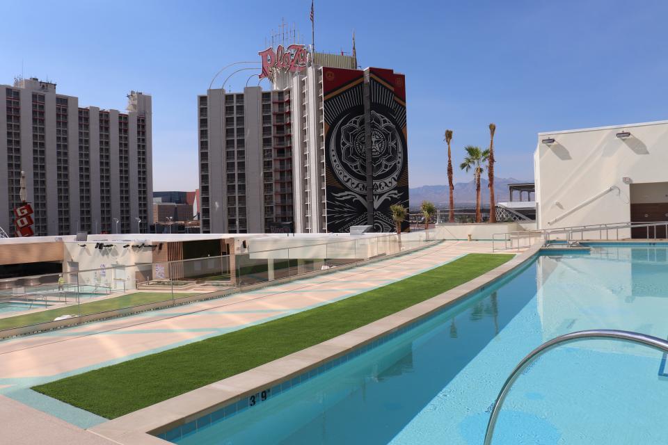 Stadium Swim – the giant pool at Circa Resort & Casino, opening in Downtown Las Vegas this month.