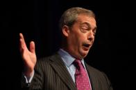 <p>Nigel Farage am 17. Februar in Bolton, England, bei einem Treffen der Ukip. (Bild: Getty Images/Christopher Furlong) </p>