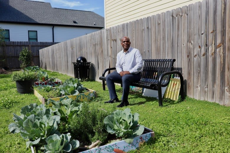 Gregory Manning, pastor of Broadmoor Comunity Church in New Orleans, says advocating for issues around food and environmental equity has been an easy way to activate his members. (Adam Mahoney/Capital B)