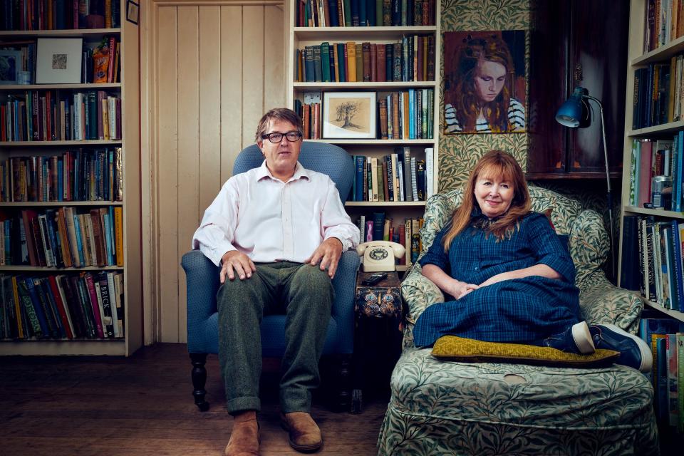 Pictured: Giles and Mary in Wiltshire