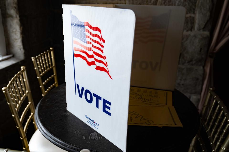 Voters visit polling places to cast their ballots in the 2022 primary election on May 24 in Atlanta.