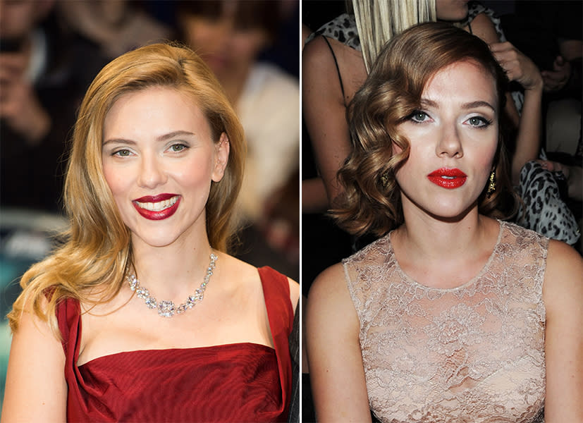 Scarlett Johansson Red Lips