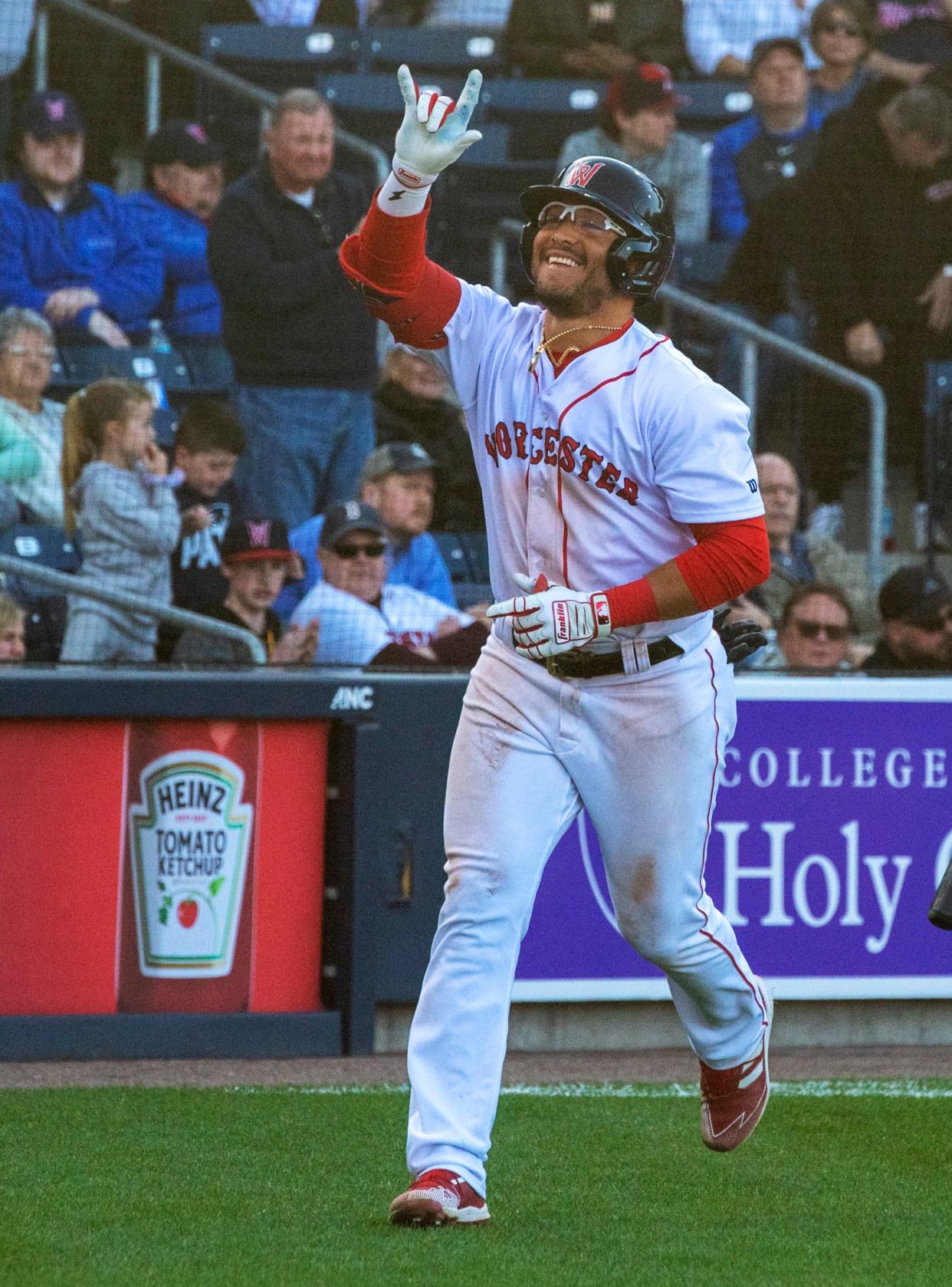 Yolmer Sanchez is enjoying his time playing for the Worcester Red Sox.