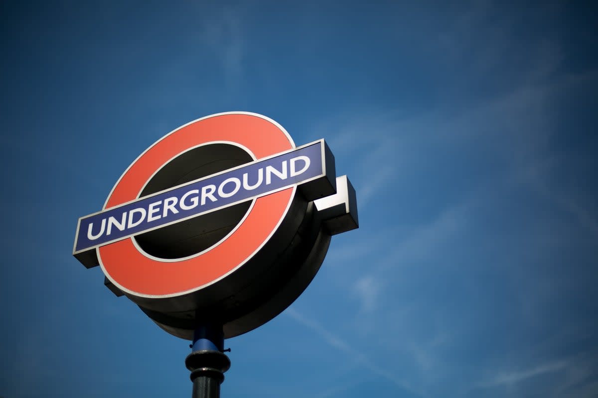 A London Underground sign outside Oxford Circus tube station in central London. (PA Archive)