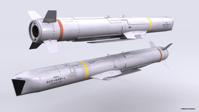 美國國務院批准售台3項先進武器，包括波音公司生產的「增程型距外陸攻飛彈」（SLAM-ER）。（翻攝自網路）