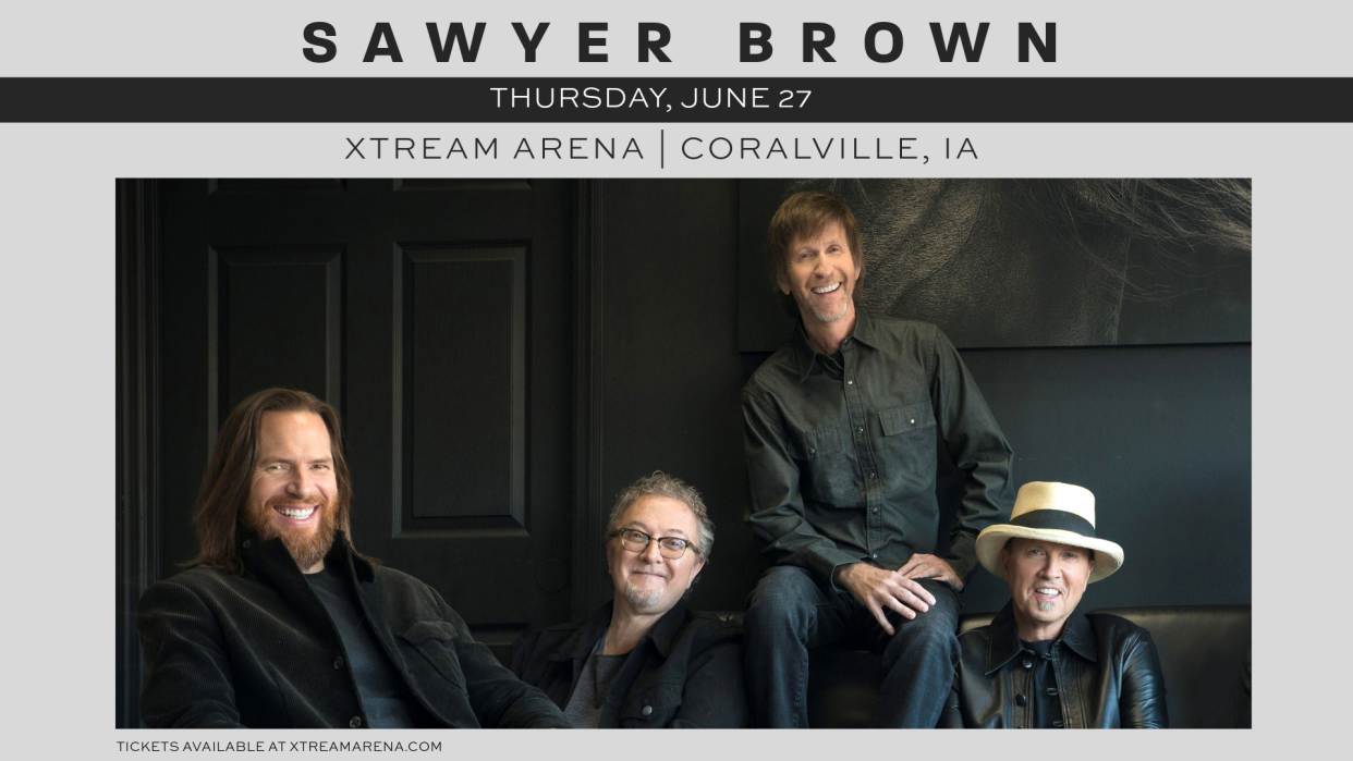 Longtime-running country band Sawyer Brown is coming to Coralville to perform at Xtream Arena on June 27.