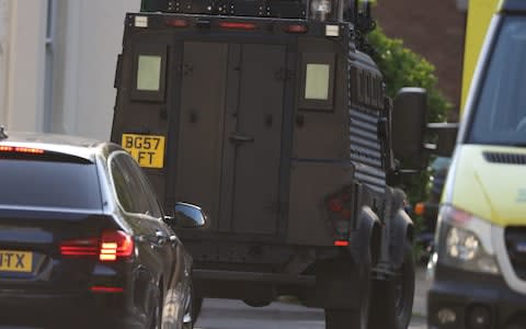 Police presence near Paradise Square - Credit: Steve Parsons /PA