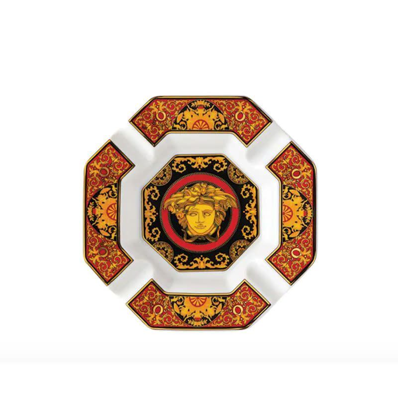 Octagonal Medusa Red Ash Tray