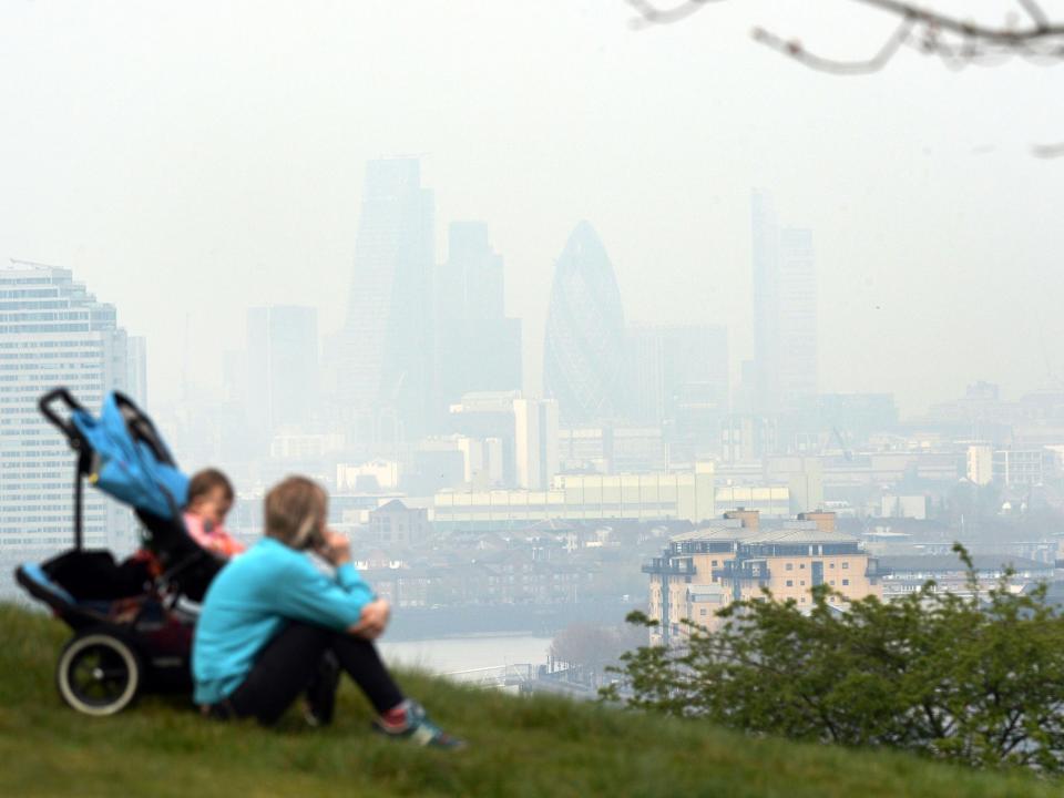 The days of highest air pollution account for hundreds of extra cases each year of ill health in children and adults, the report says: PA