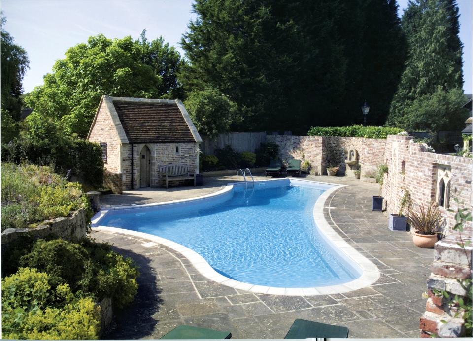 10. Outline the swimming pool