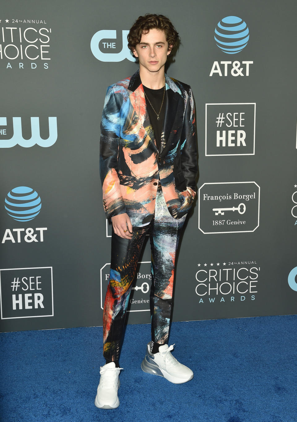 Timoth&eacute;e Chalamet at the Critics' Choice Awards.