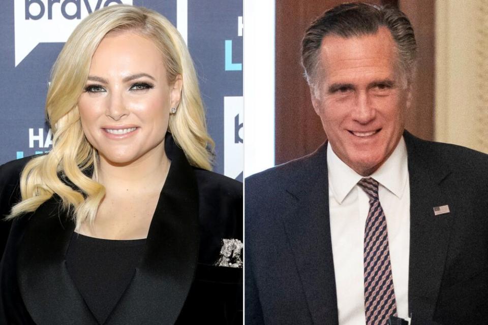 From left: Meghan McCain and Sen. Mitt Romney | Greg Endries/Bravo; Alex Brandon/AP/Shutterstock