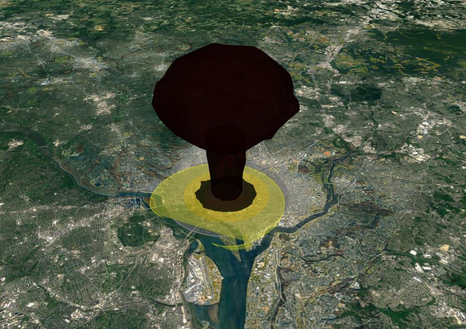 Washington DC nuked