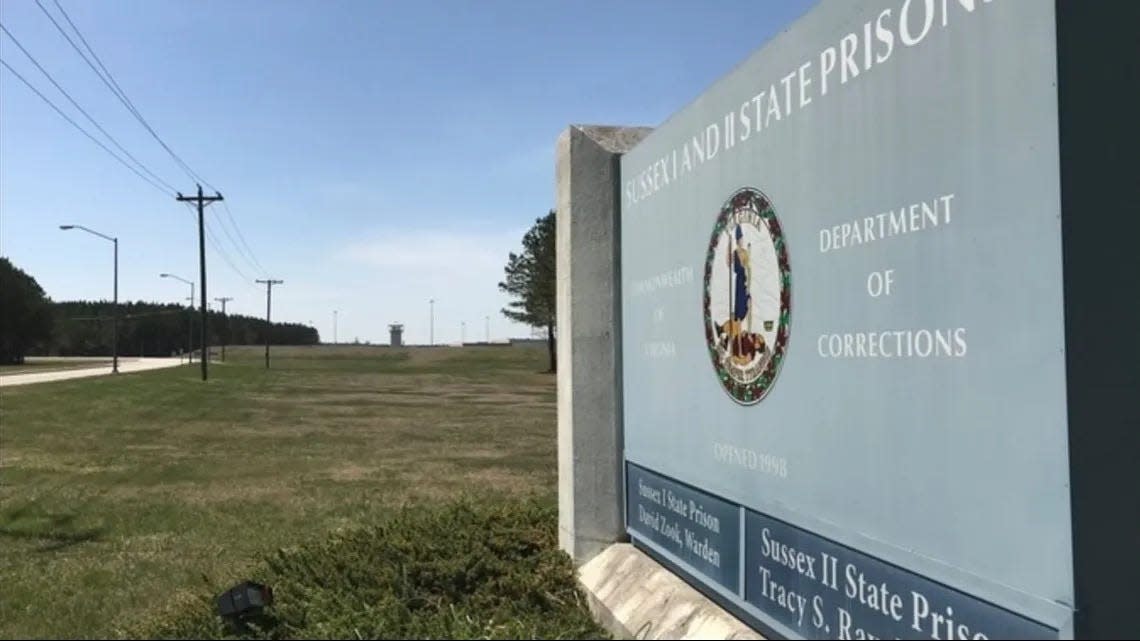 Sussex I and II State Prisons are located off U.S. Route 460 just west of Waverly.