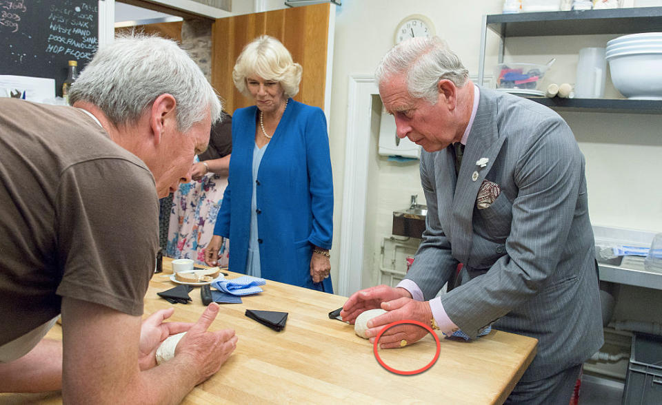 <p>William isn’t the first royal to decline wearing a wedding ring. Prince Charles solely wears his family signet ring, but on his pinky finger instead of the ring finger … <em>(Photo: Getty)</em> </p>