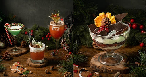 xmas - cocktails and trifle