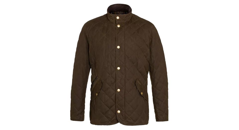 Barbour Waxed Quilted Funnel Neck Jacket