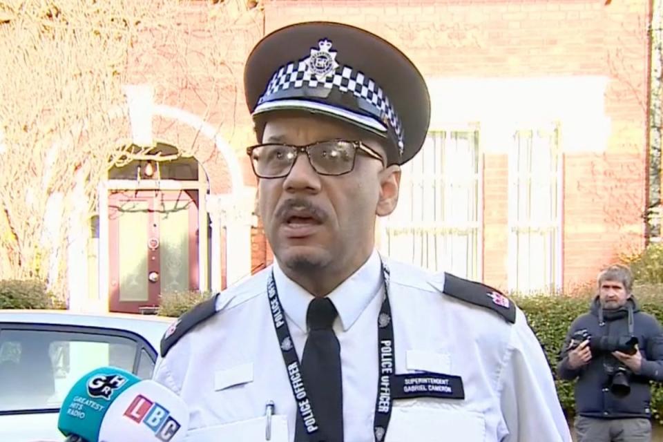 Superintendent Gabriel Cameron vowed police will catch Ezedi following the attack (BBC News)