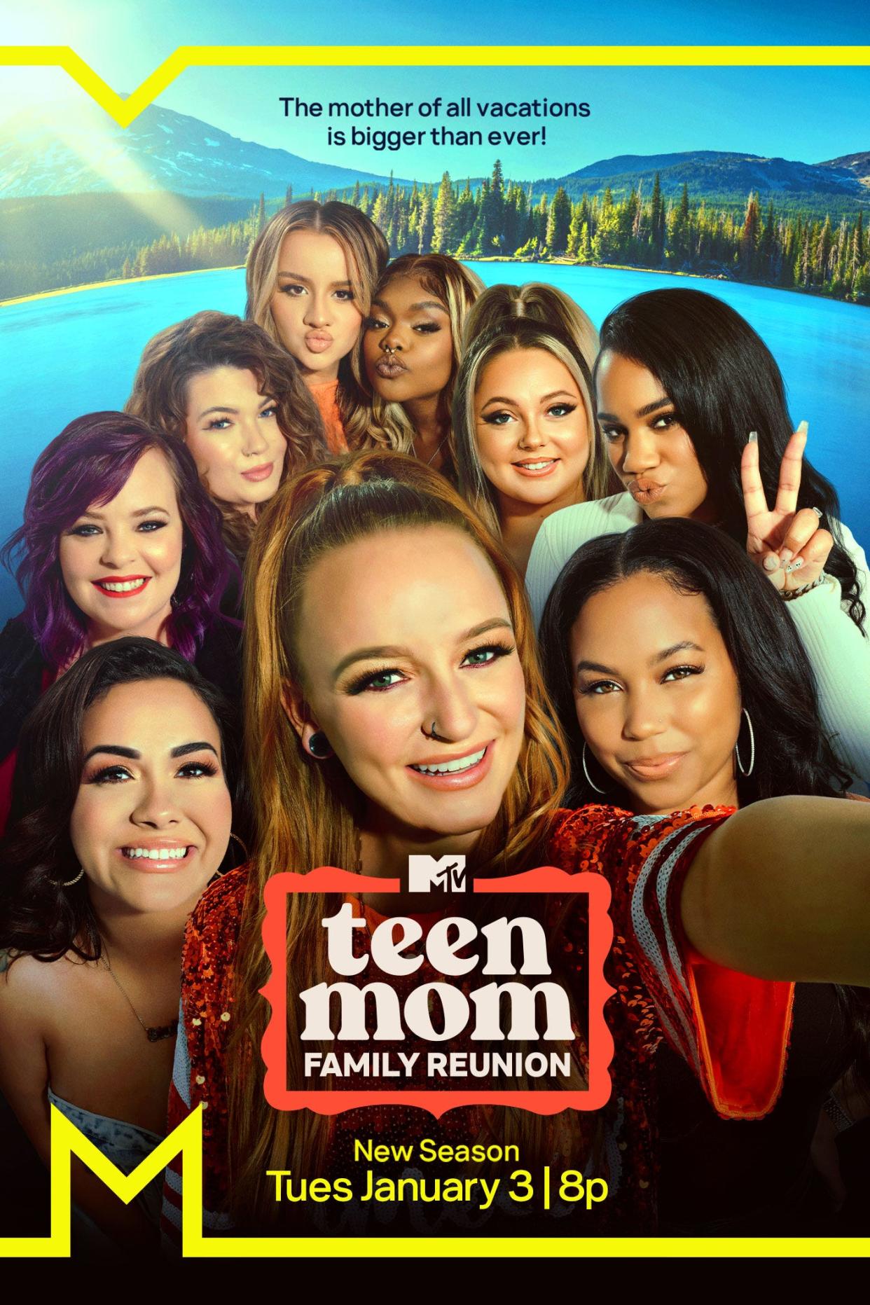 Promotional image for season 2 of Teen Mom: Family Reunion