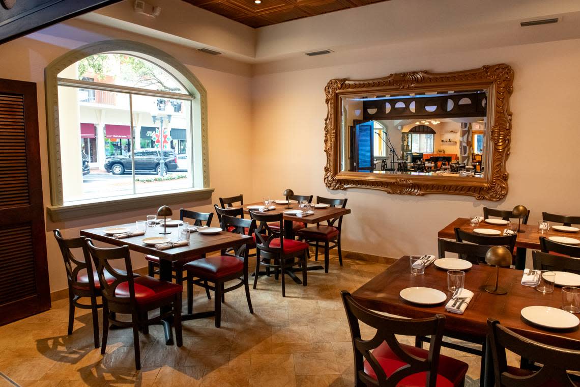 A private dining room at La Cumbancha in Miami Lakes.