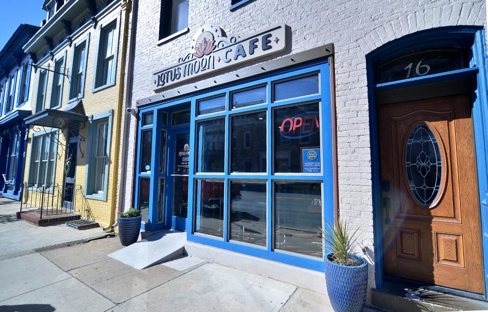 Several buildings on Conococheague Street in Williamsport are part of the Port 44 renovations, including Lotus Moon Cafe.